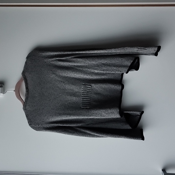 Kookai Cotton Blend Melange Knit Open Knit Cardigan - Picture 5 of 8